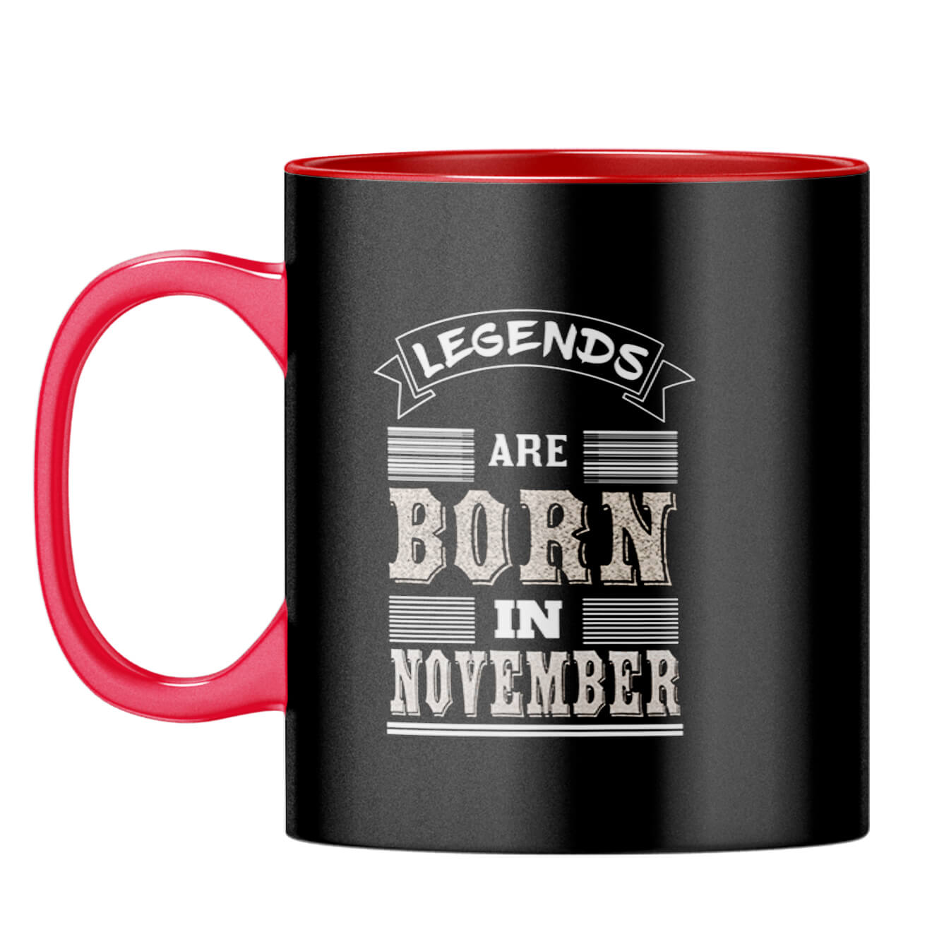 Legends Born in November Coffee Mug Red