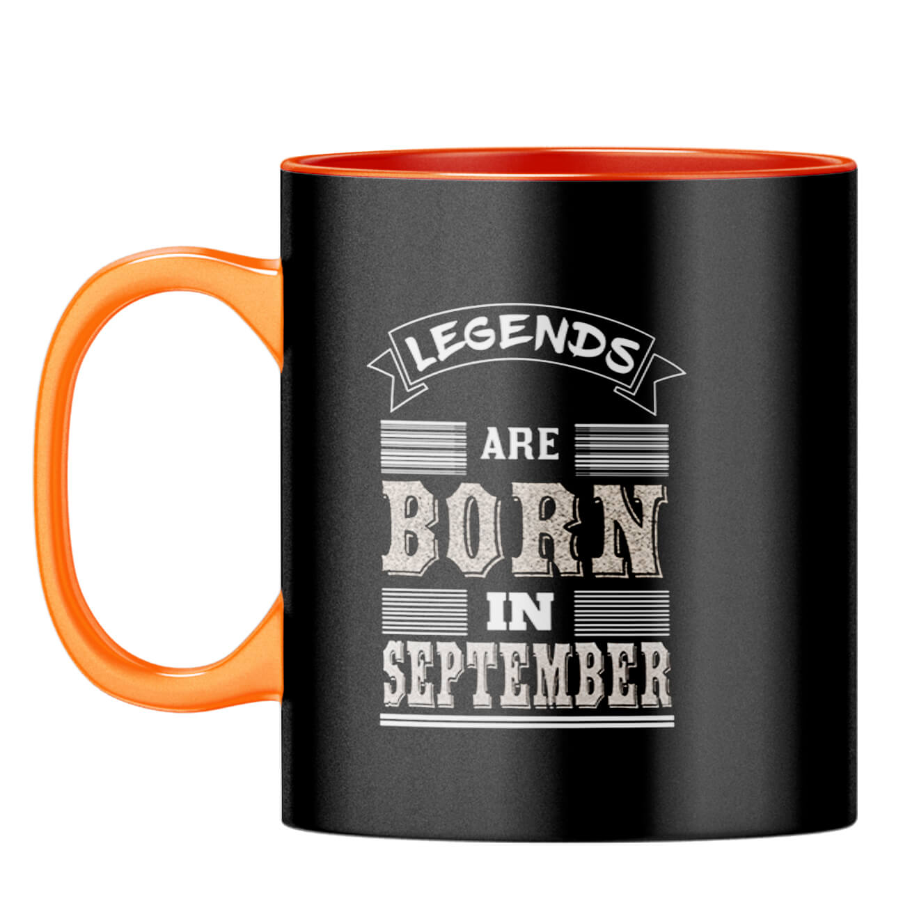 Legends Born in September Coffee Mug Orange