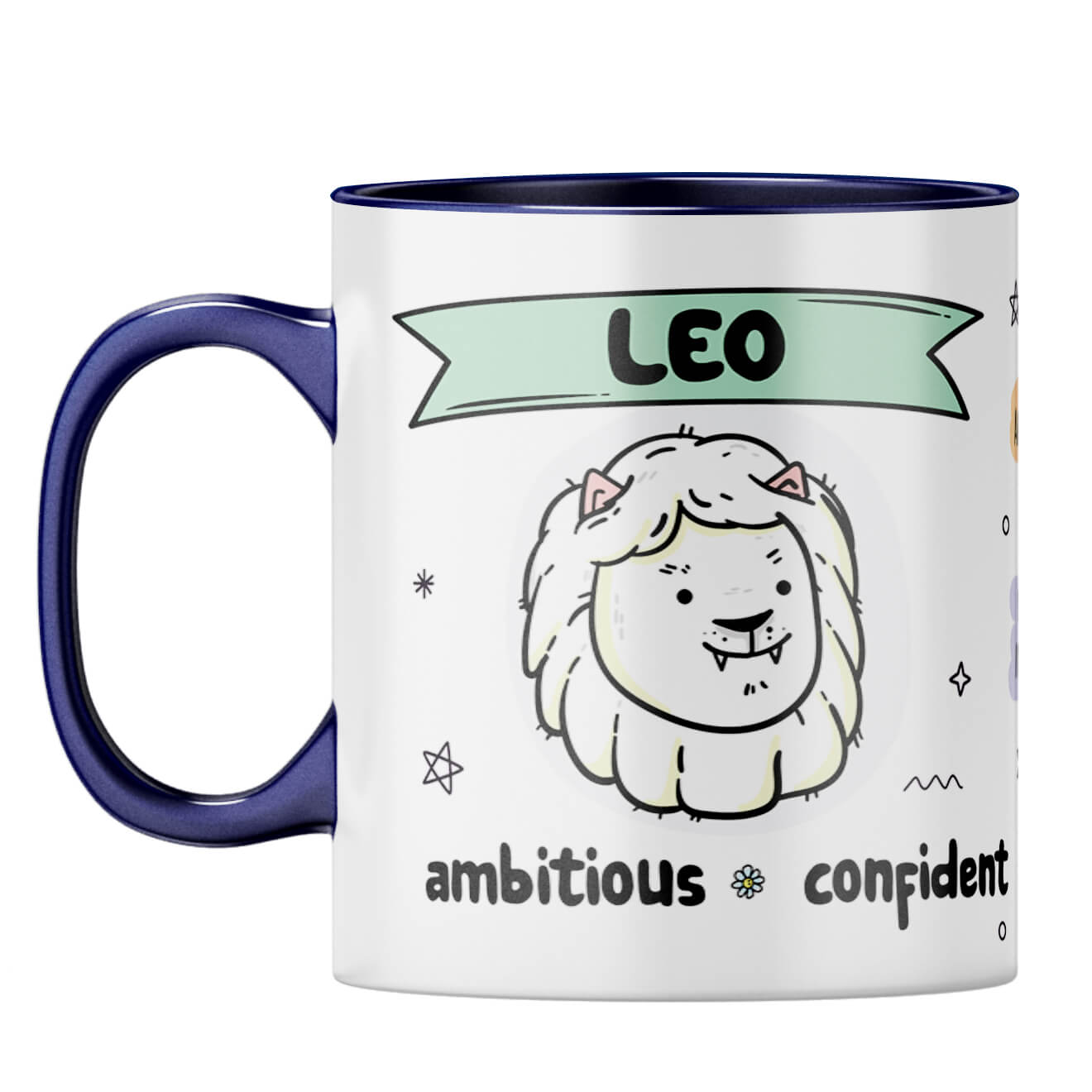 Leo Coffee Mug Dark Blue