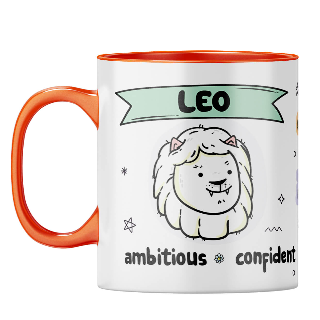 Leo Coffee Mug Orange