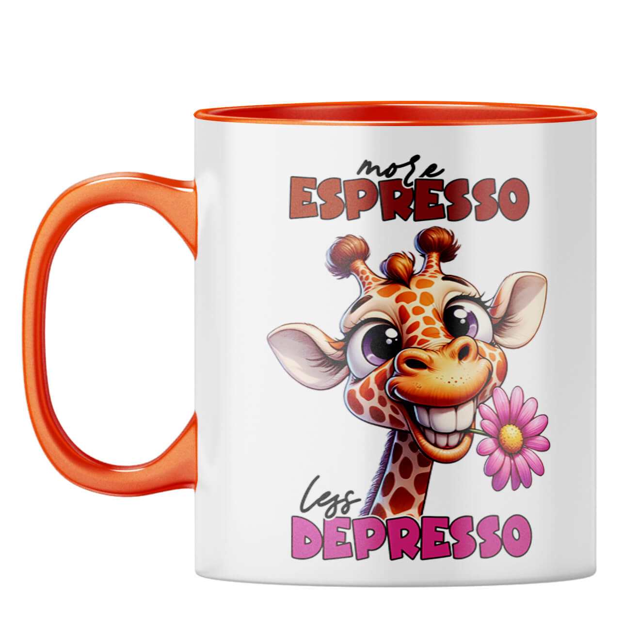 Less Depresson Coffee Mug Orange