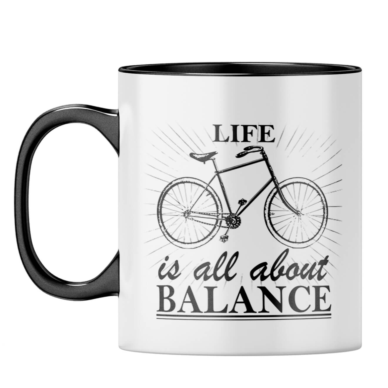 Life Is Balance Coffee Mug Black