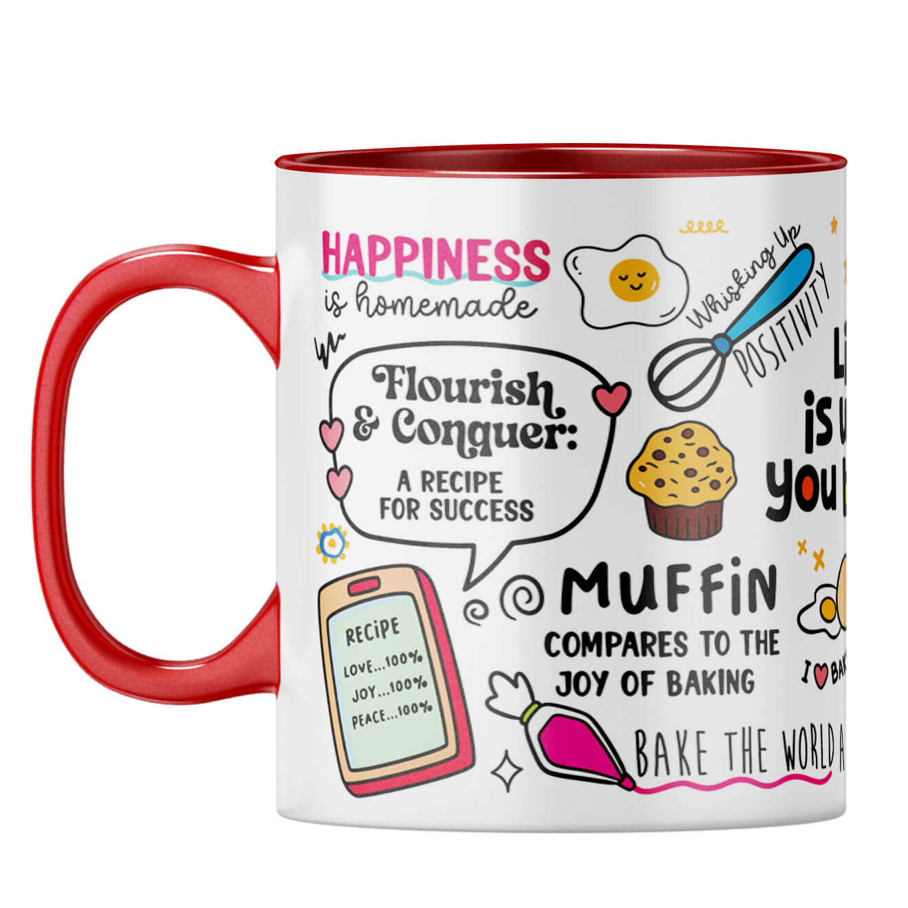 Life is What You Bake It Coffee Mug Red