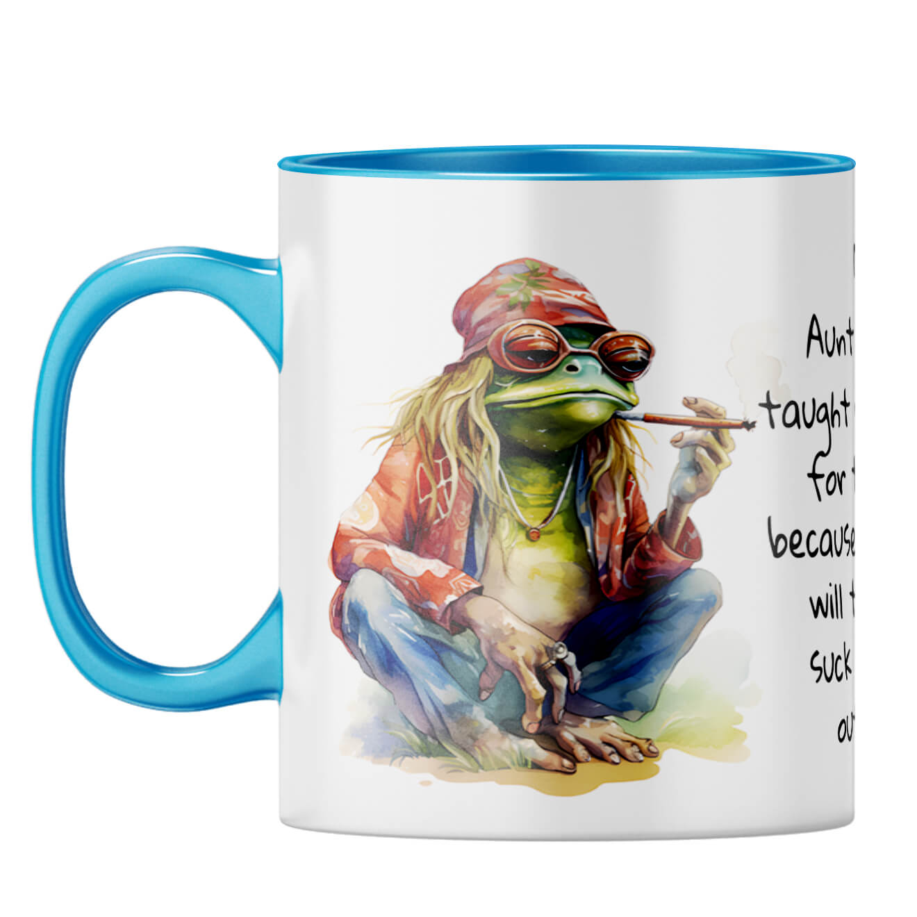 Live for Today Coffee Mug Light Blue