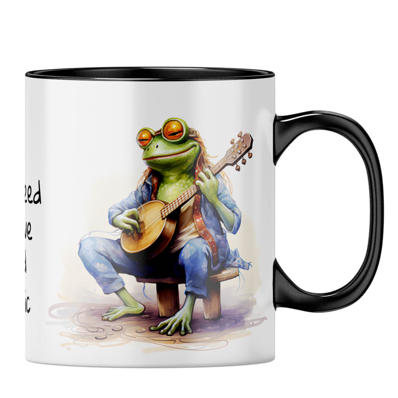 Love and Music Coffee MugB-Black