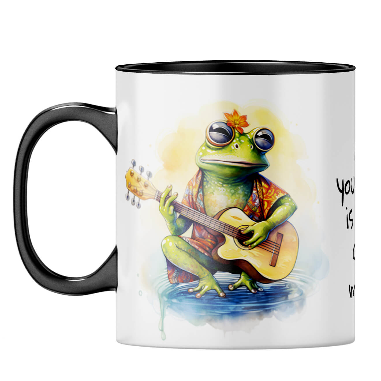 Love and Music Coffee Mug Black