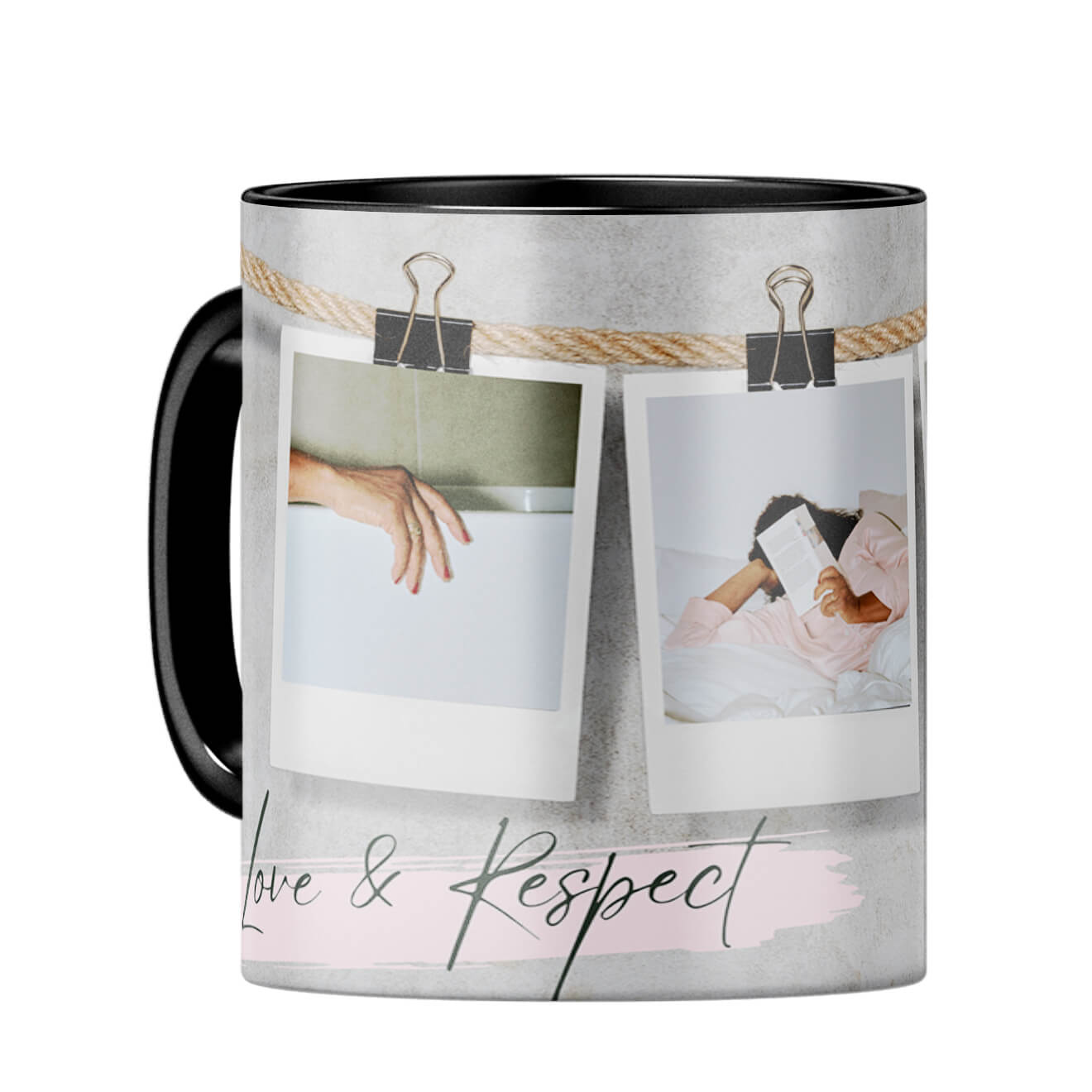 Love and Respect Coffee Mug Black