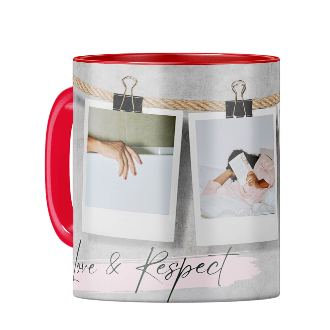 Love and Respect Coffee Mug Red