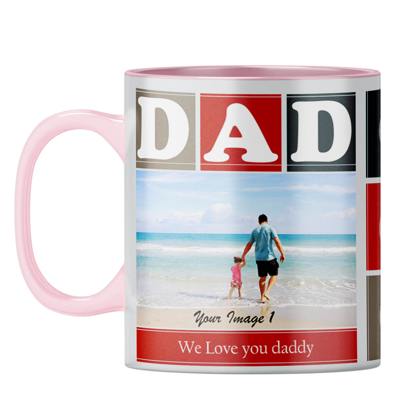 Love Dad Coffee Mug Pink