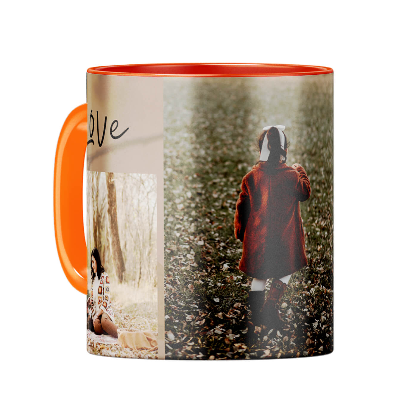 Love Family Coffee Mug Orange