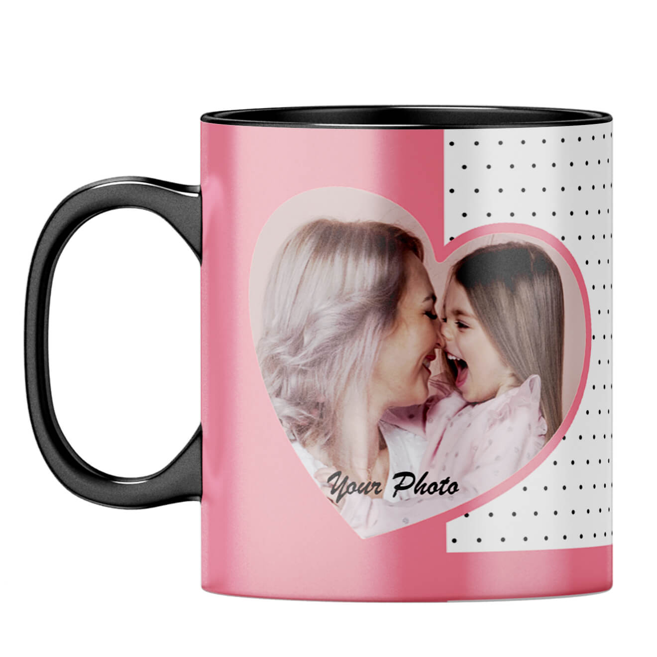 Love Mom Coffee Mug Black