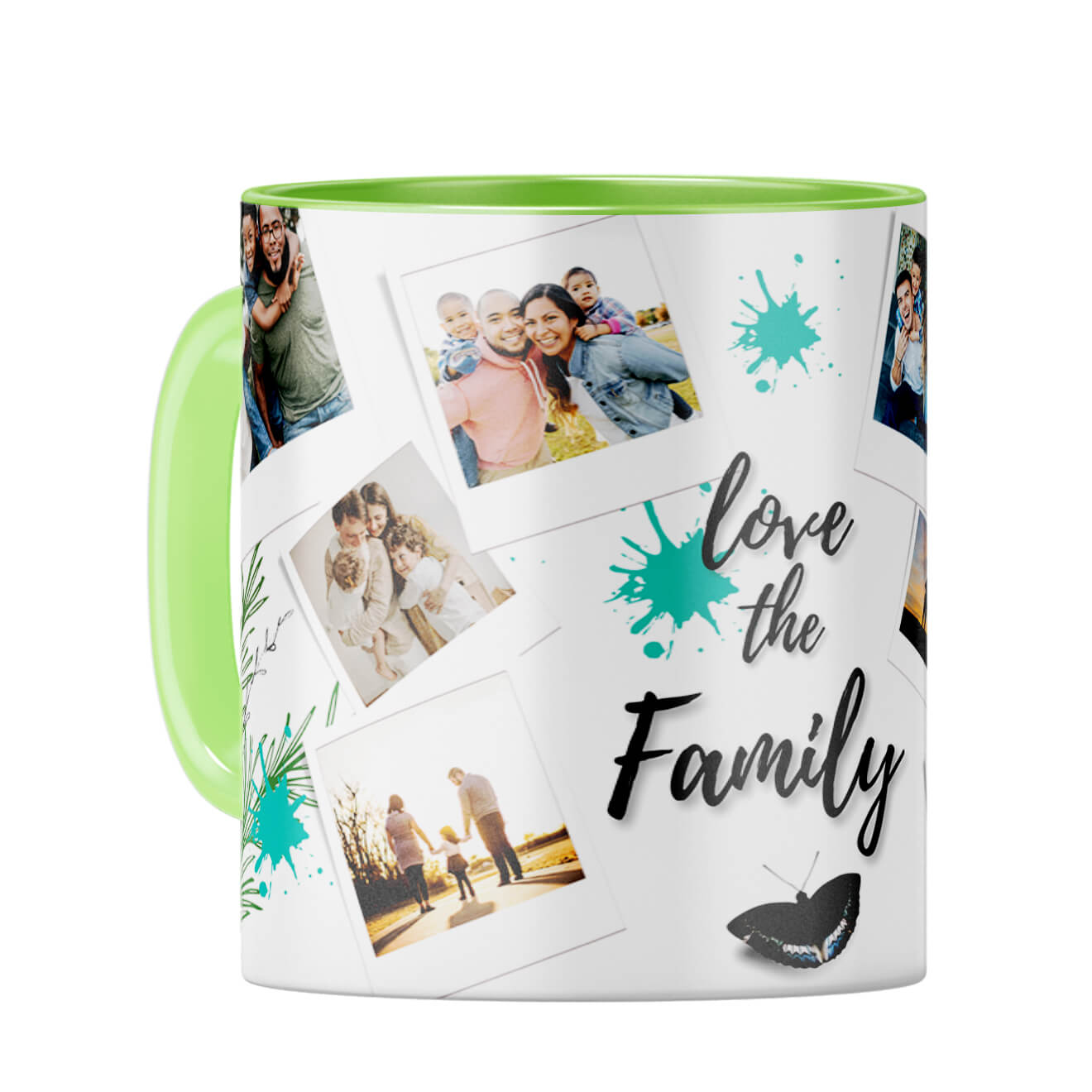 Love The Family Coffee Mug Light Green