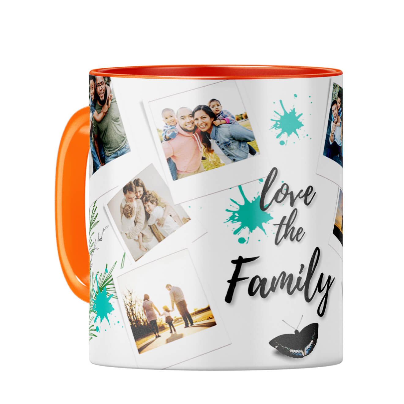 Love The Family Coffee Mug Orange
