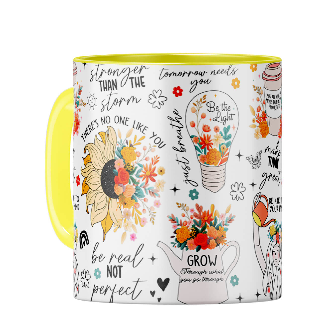 Make Today Great Coffee Mug Yellow