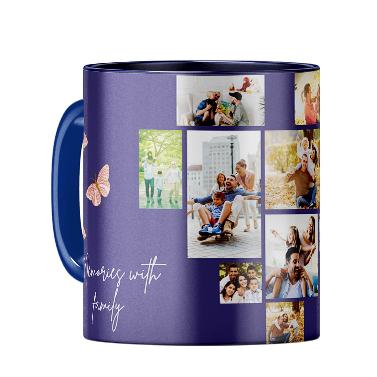 Memories with Family Coffee Mug Dark Blue