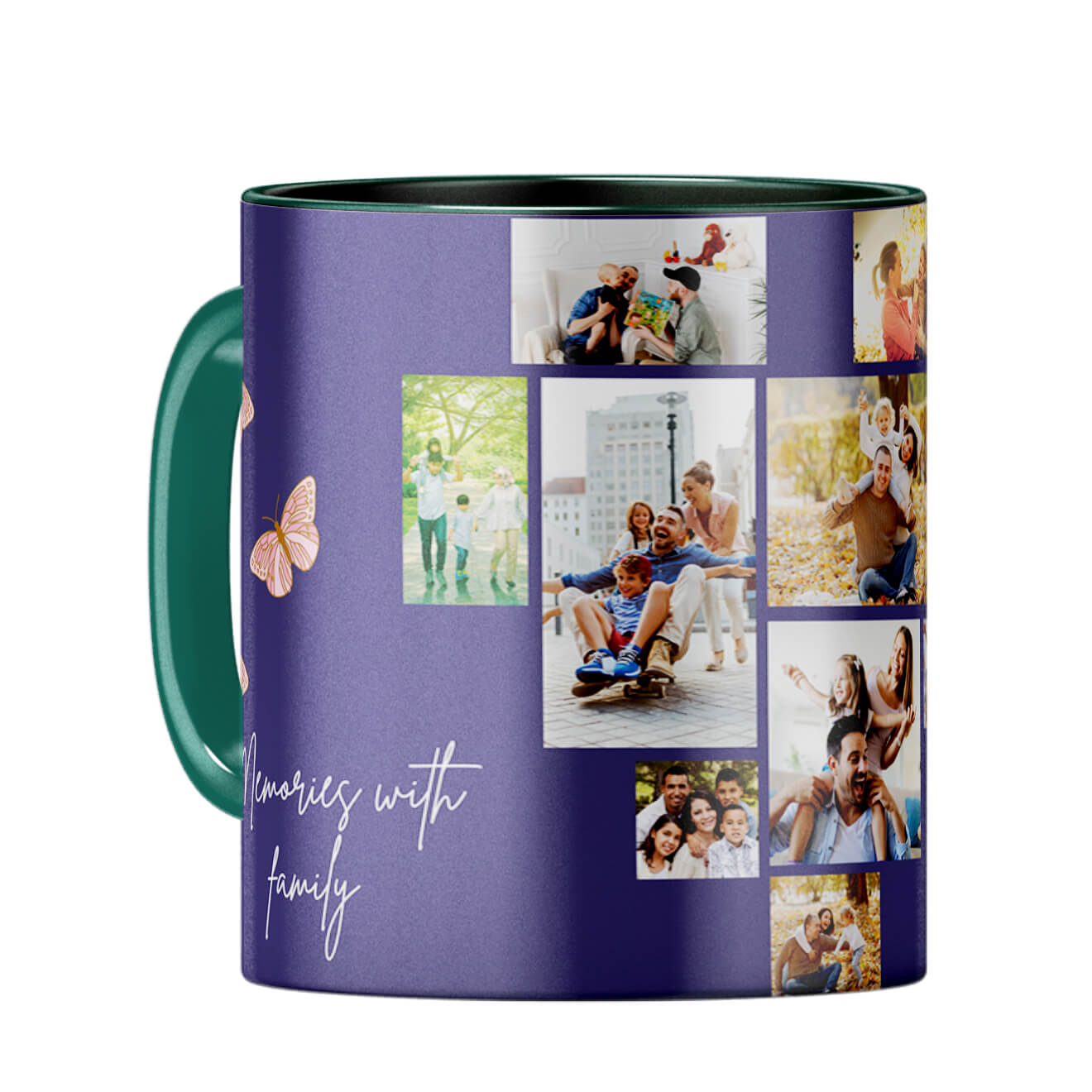 Memories with Family Coffee Mug Dark Green