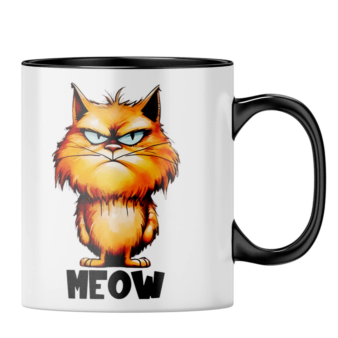 Meow Coffee MugB-Black