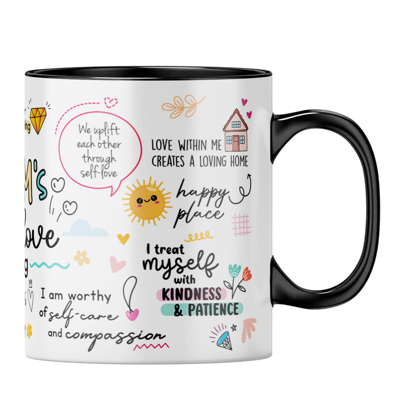 Mom Selft Love Coffee MugB-Black