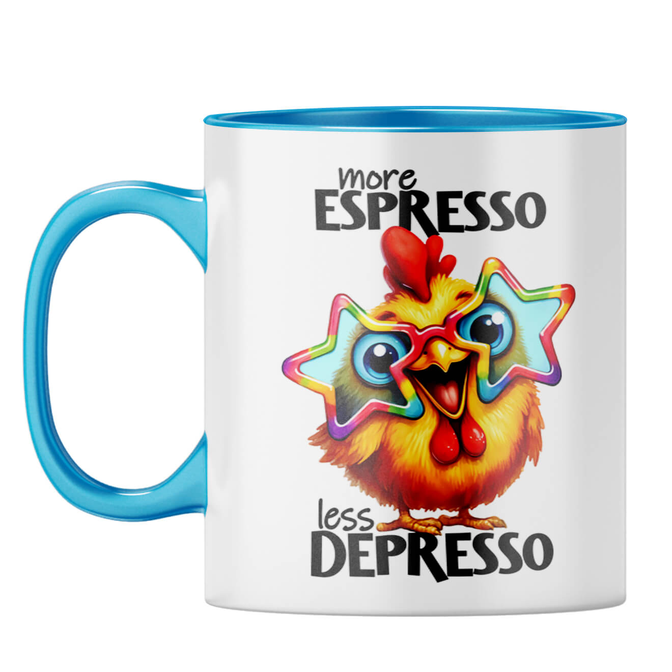 More Espresso Coffee Mug Light Blue