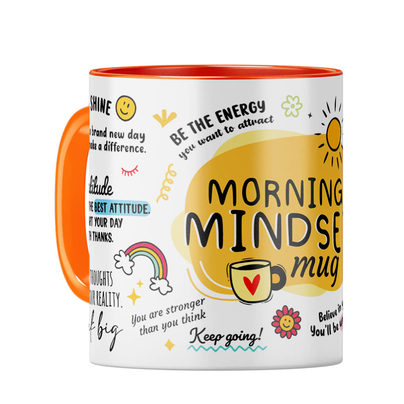 Morning Mindset Coffee Mug Orange