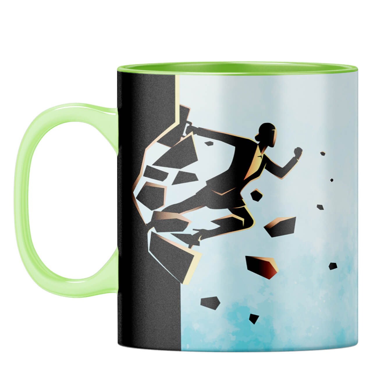 Motivational Quote Coffee Mug Coffee Mug Light Green