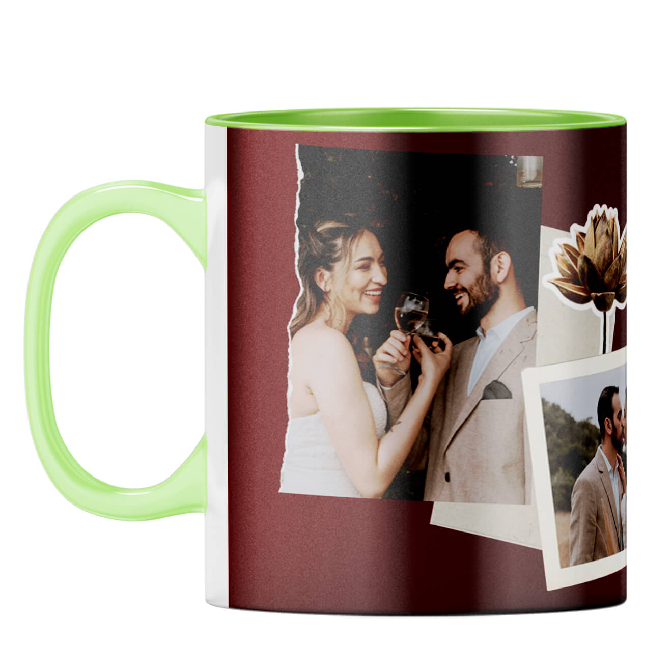 Mr and Mrs Coffee Mug Light Green