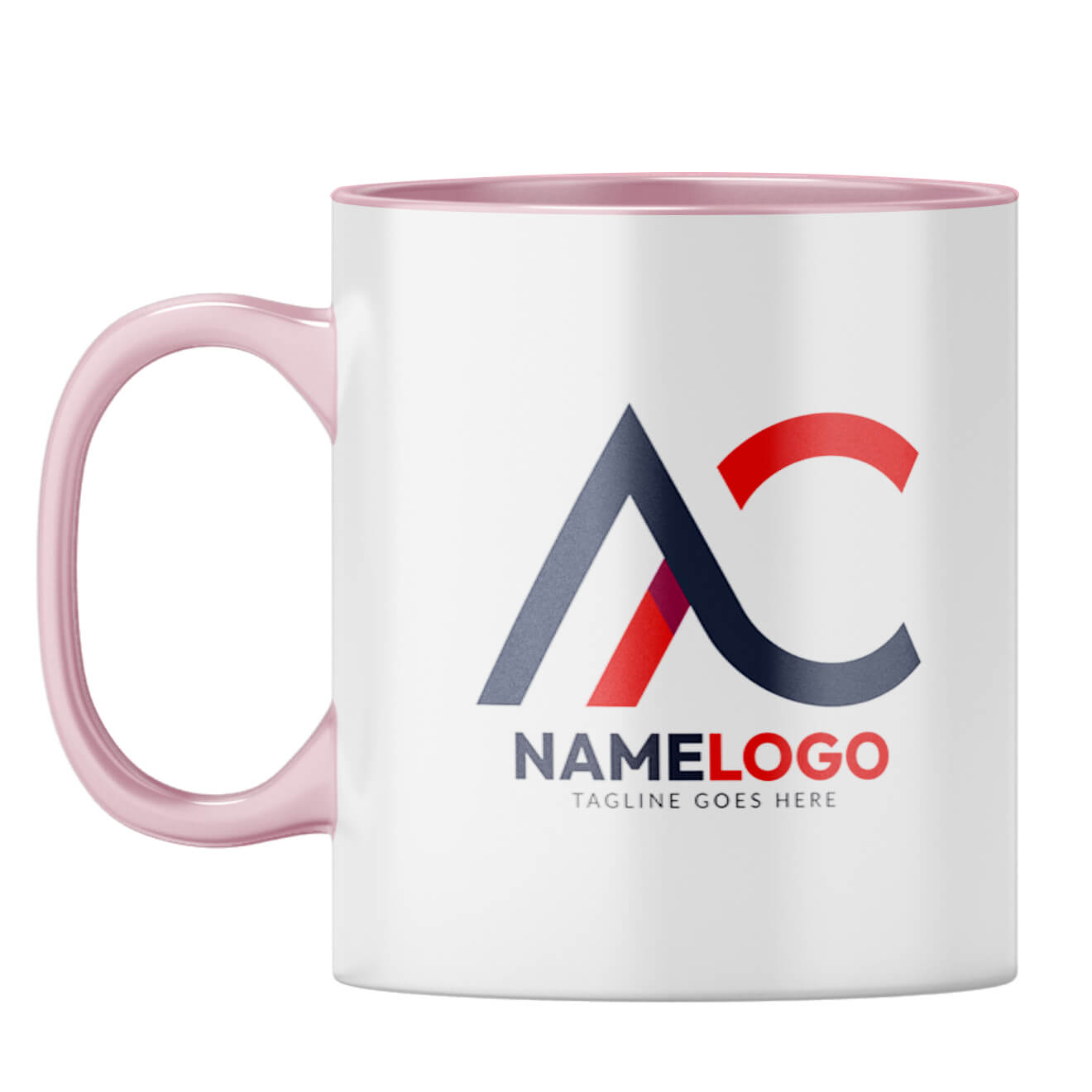 Mug With Your Logo 2 Coffee Mug Pink