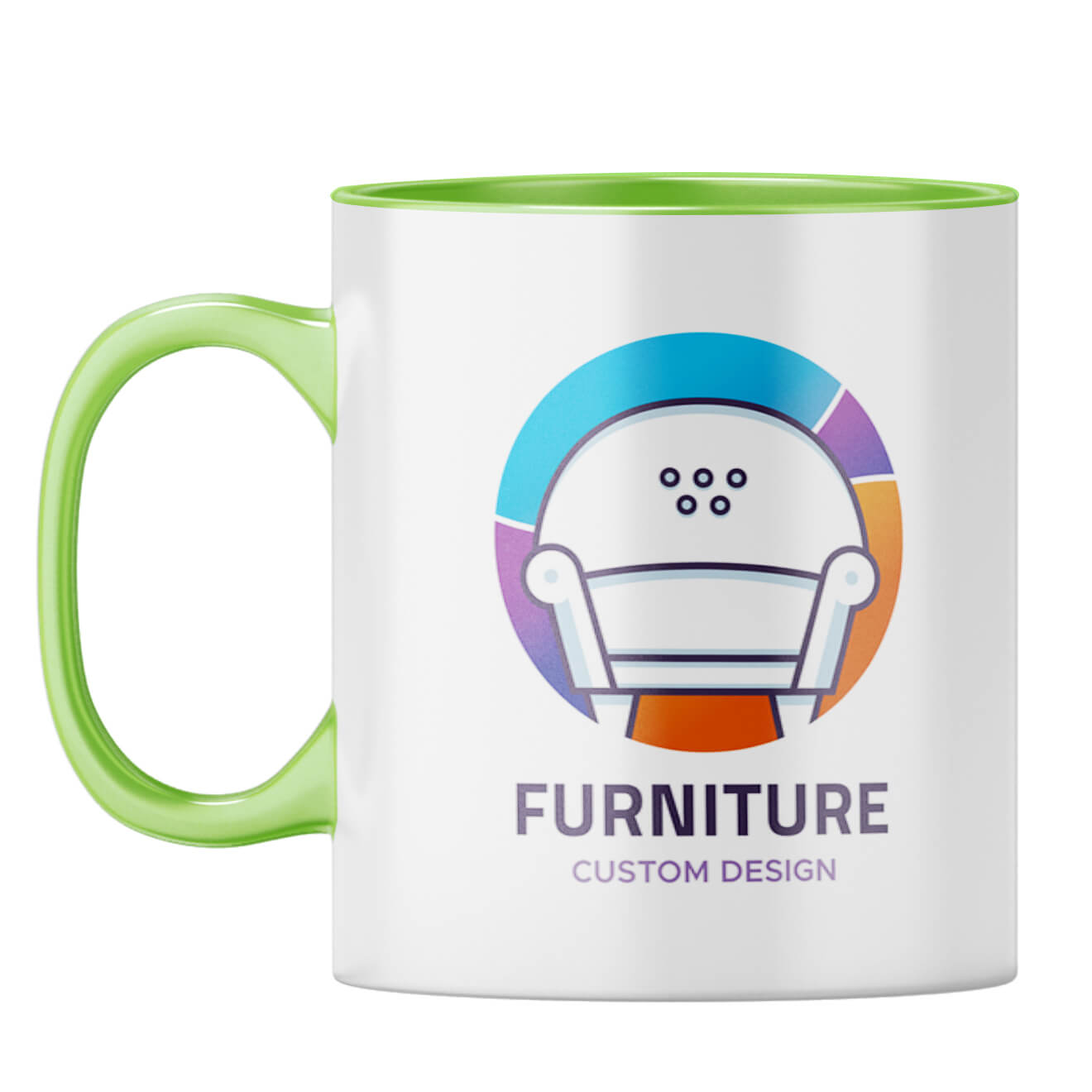 Mug With Your Logo 3 Coffee Mug Light Green