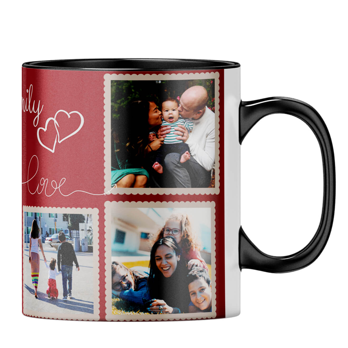 My Family Love Coffee MugB-Black