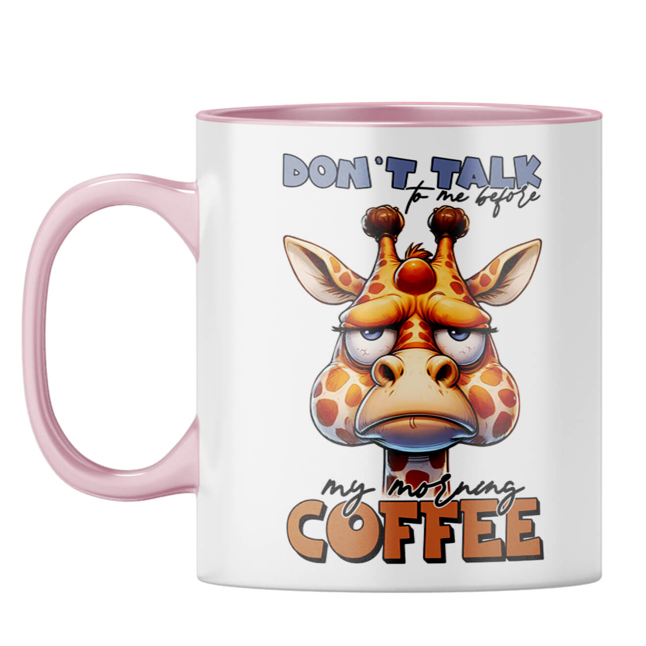 My Morning Coffee Coffee Mug Pink