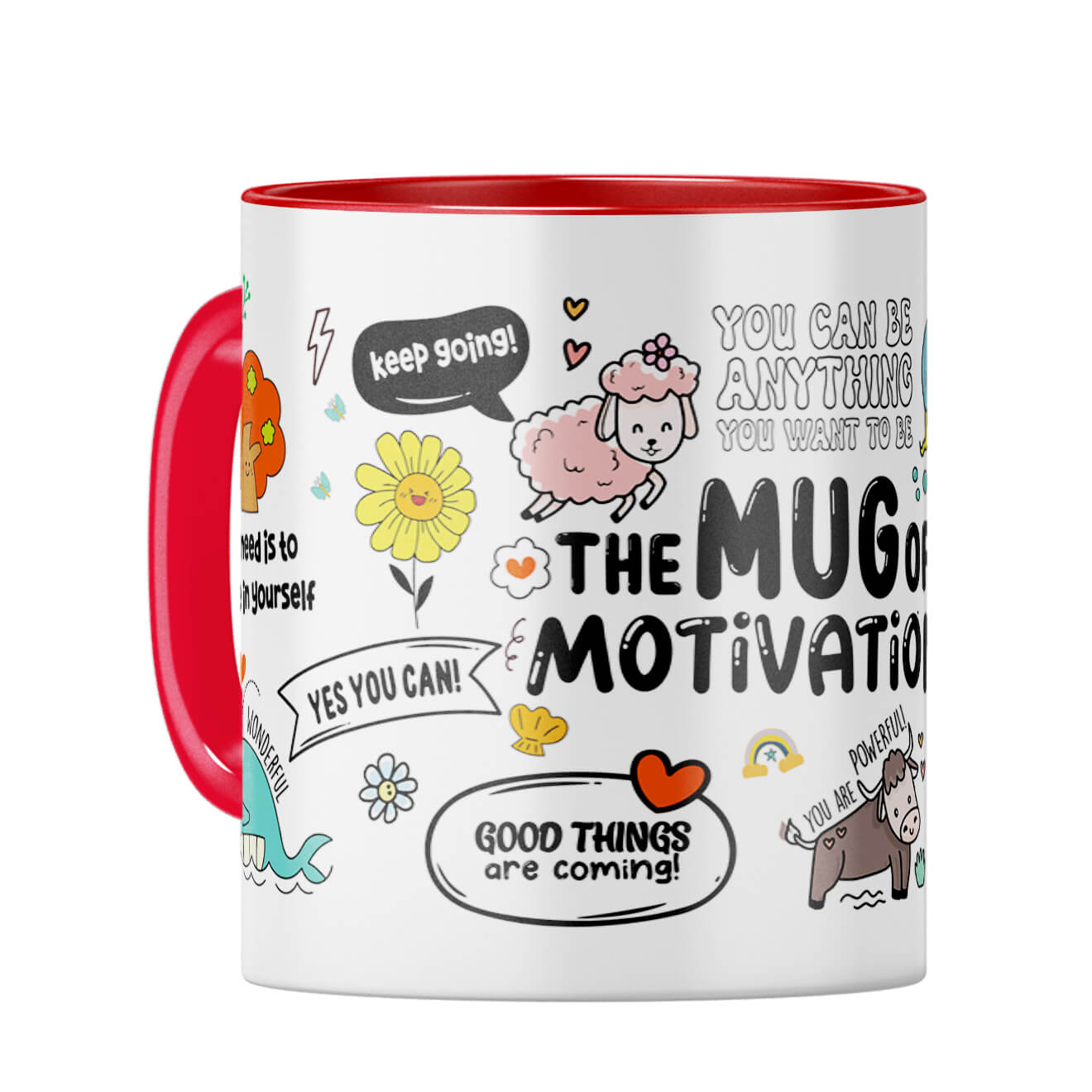 My Motivation Coffee Mug Red