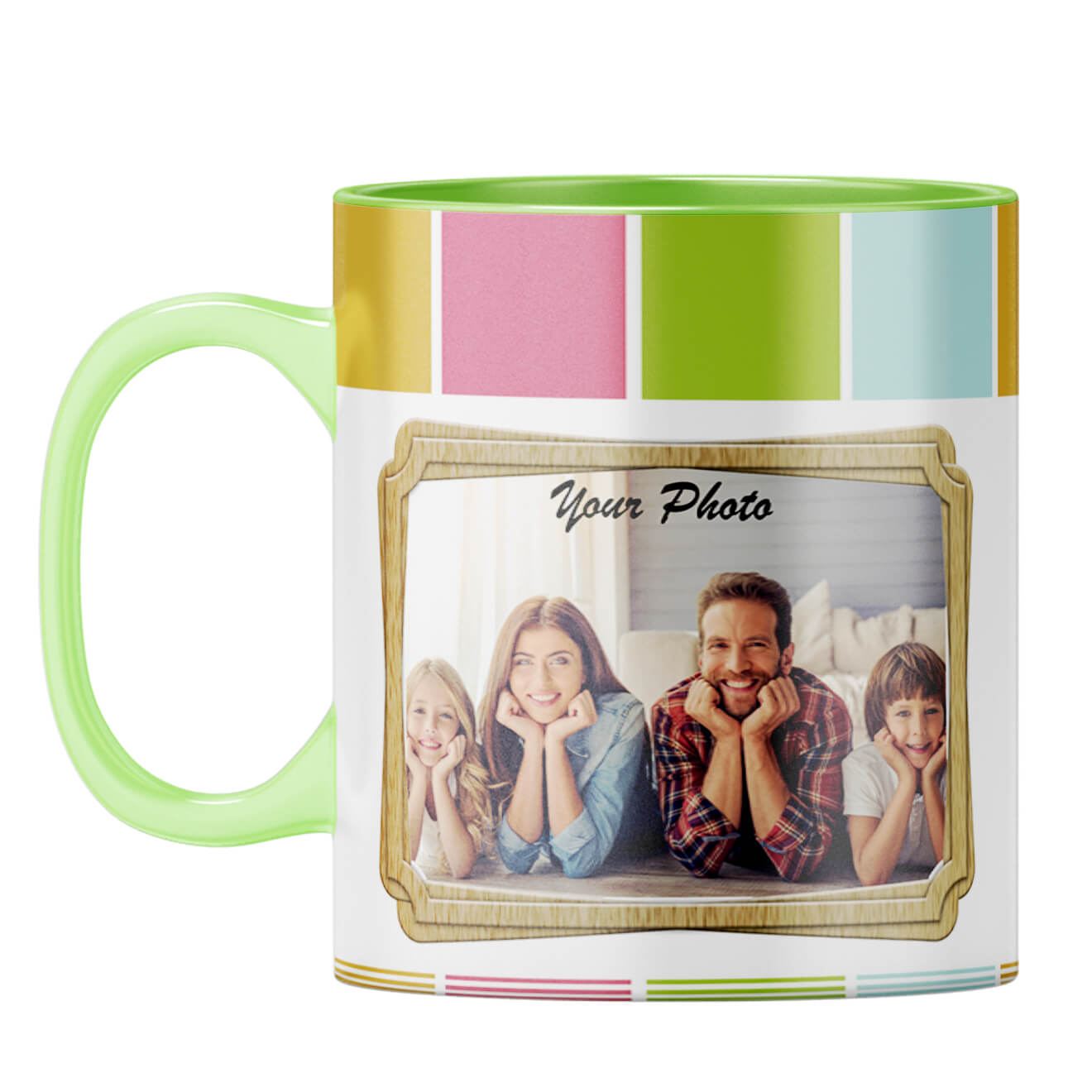 Neat Frame Coffee Mug Light Green