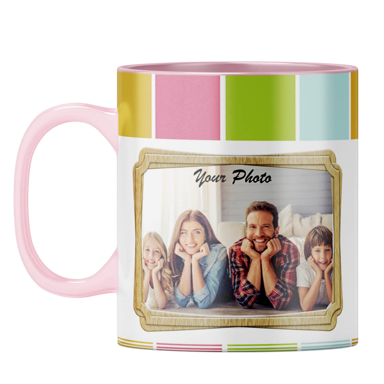 Neat Frame Coffee Mug Pink