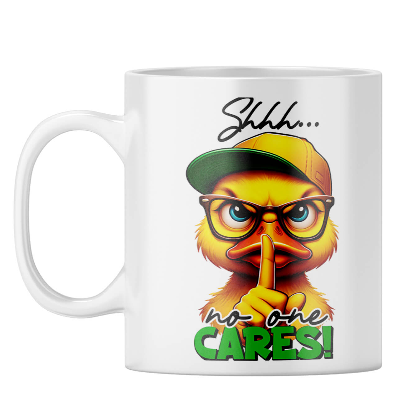 No One Cares Coffee Mug White