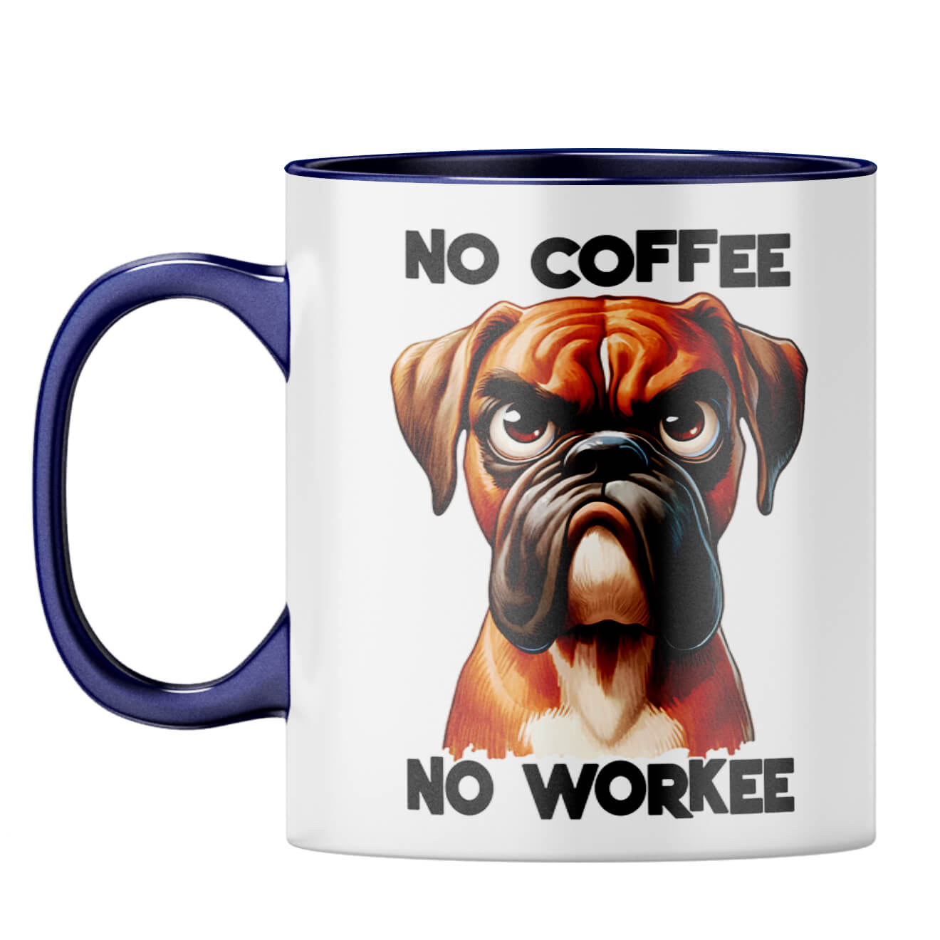 No Workee Coffee Mug Dark Blue