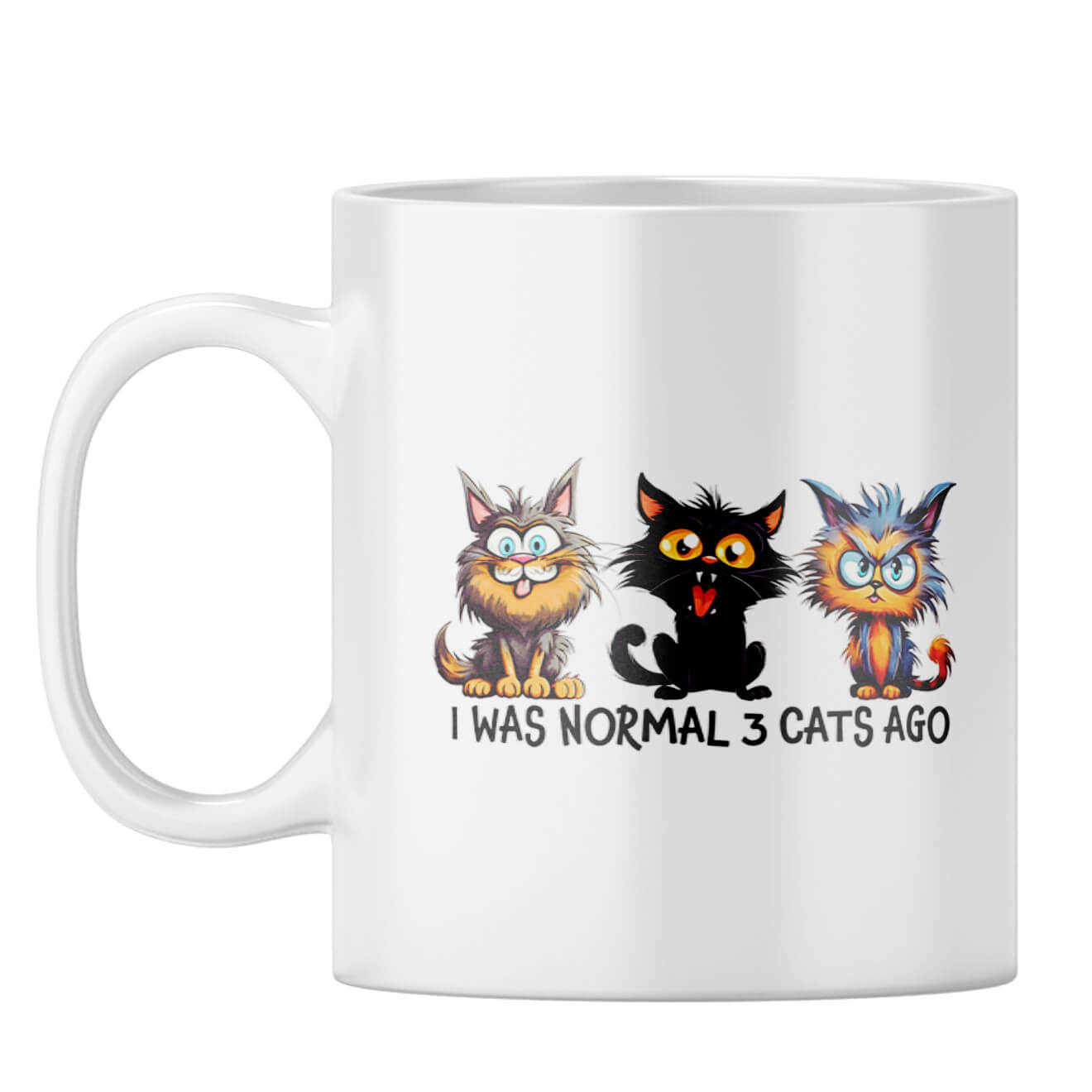 Normal 3 Cats Ago Coffee Mug White