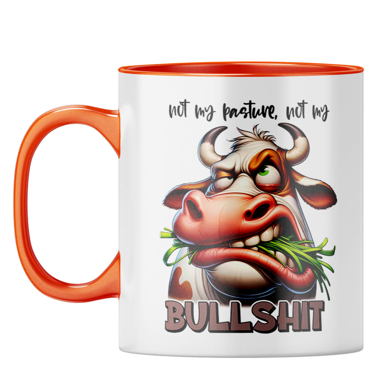 Not My Bullshit Coffee Mug Orange