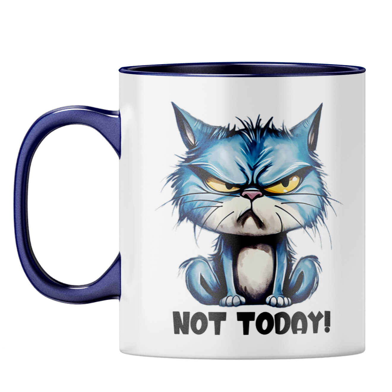 Not Today Coffee Mug Dark Blue