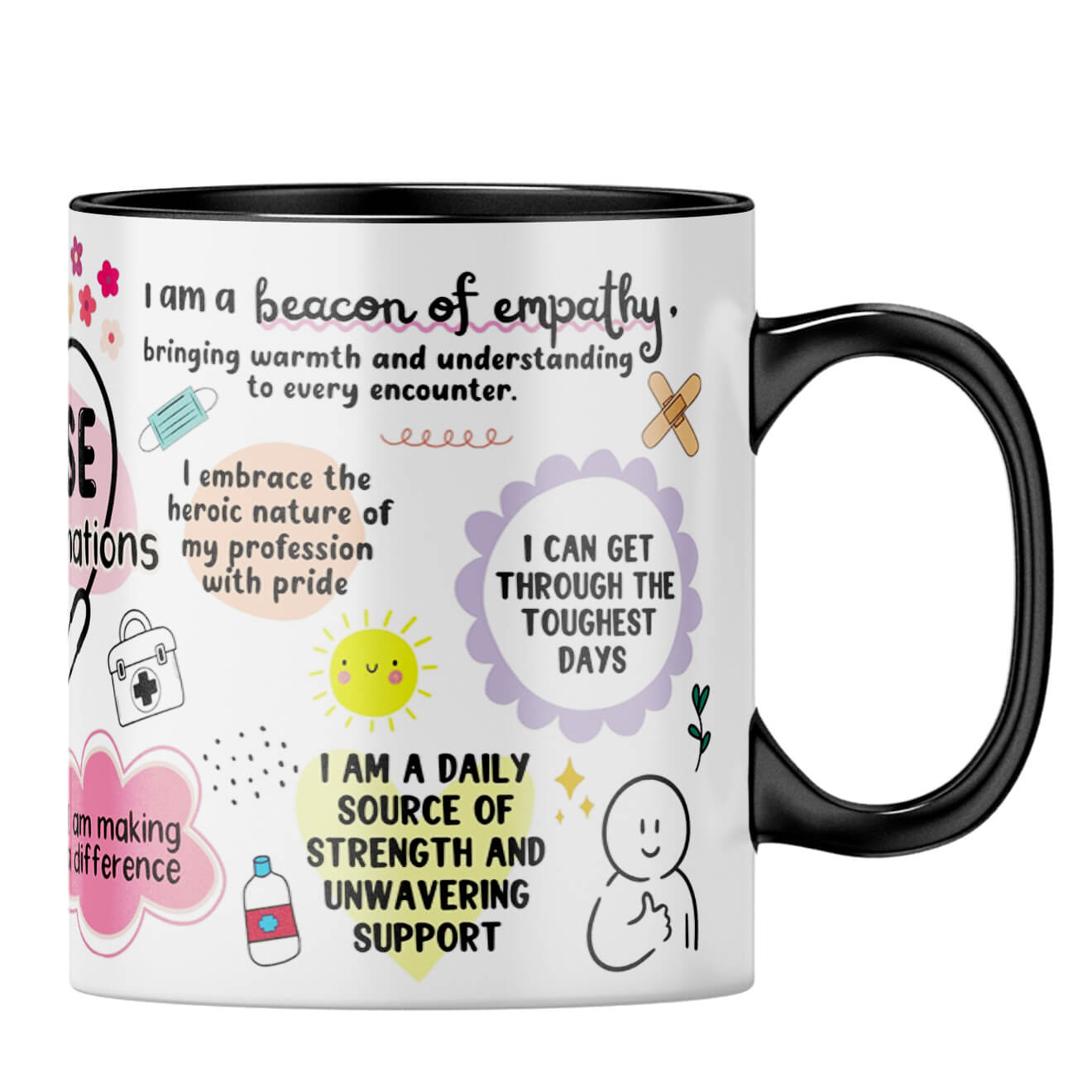 Nurse Daily Affirmations Coffee MugB-Black