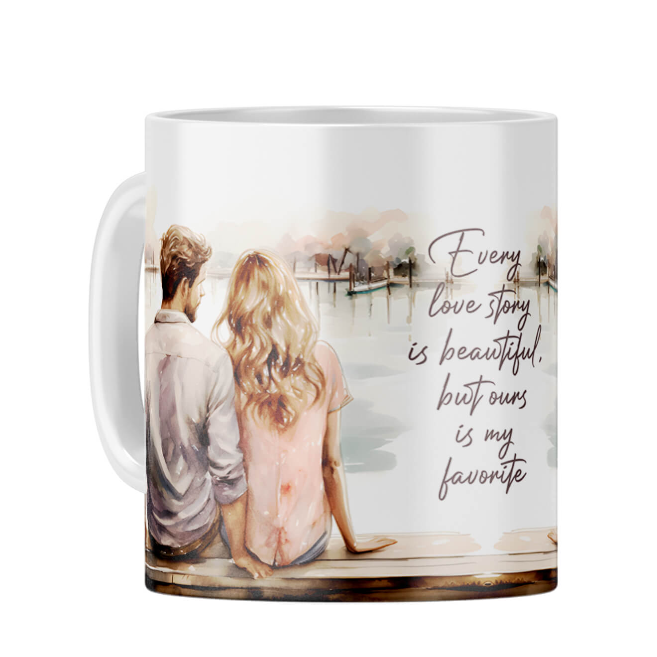 Our Love Story is My Favorite Coffee Mug White