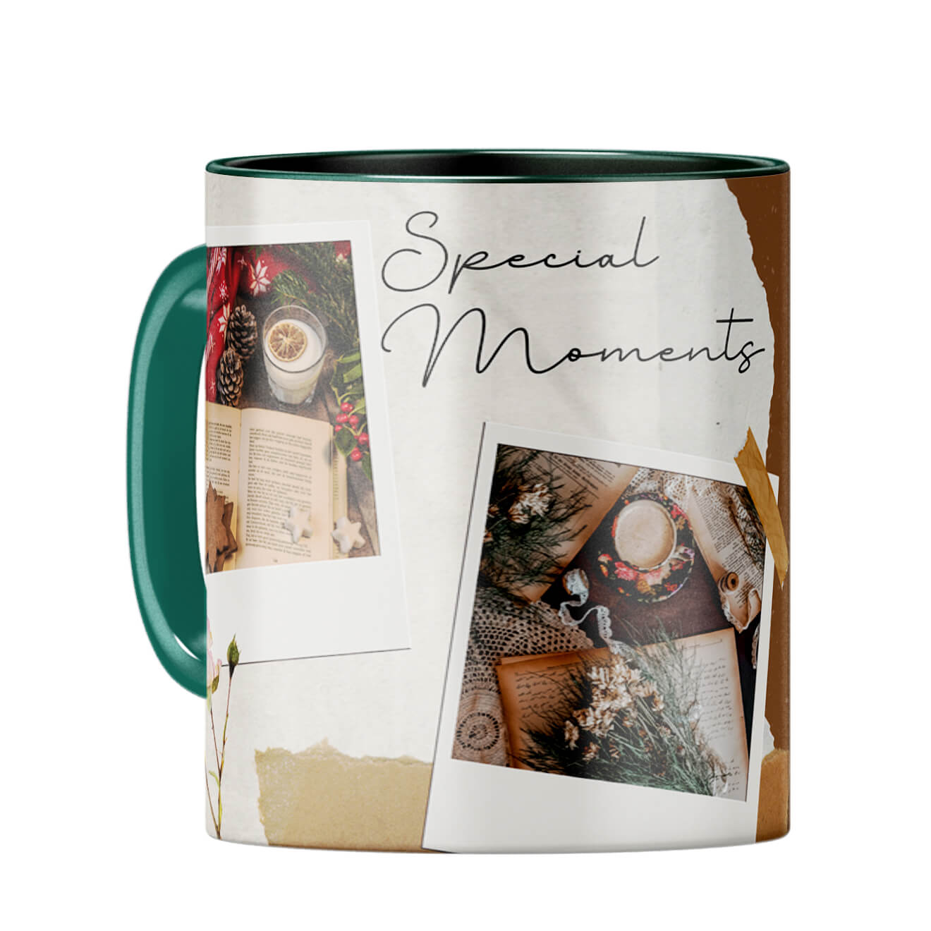 Our Special Moments Coffee Mug Dark Green