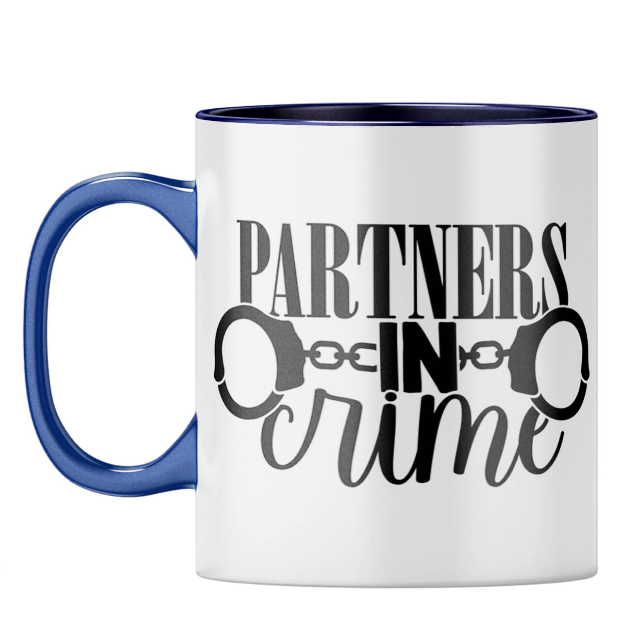 Partners In Crime Coffee Mug Dark Blue