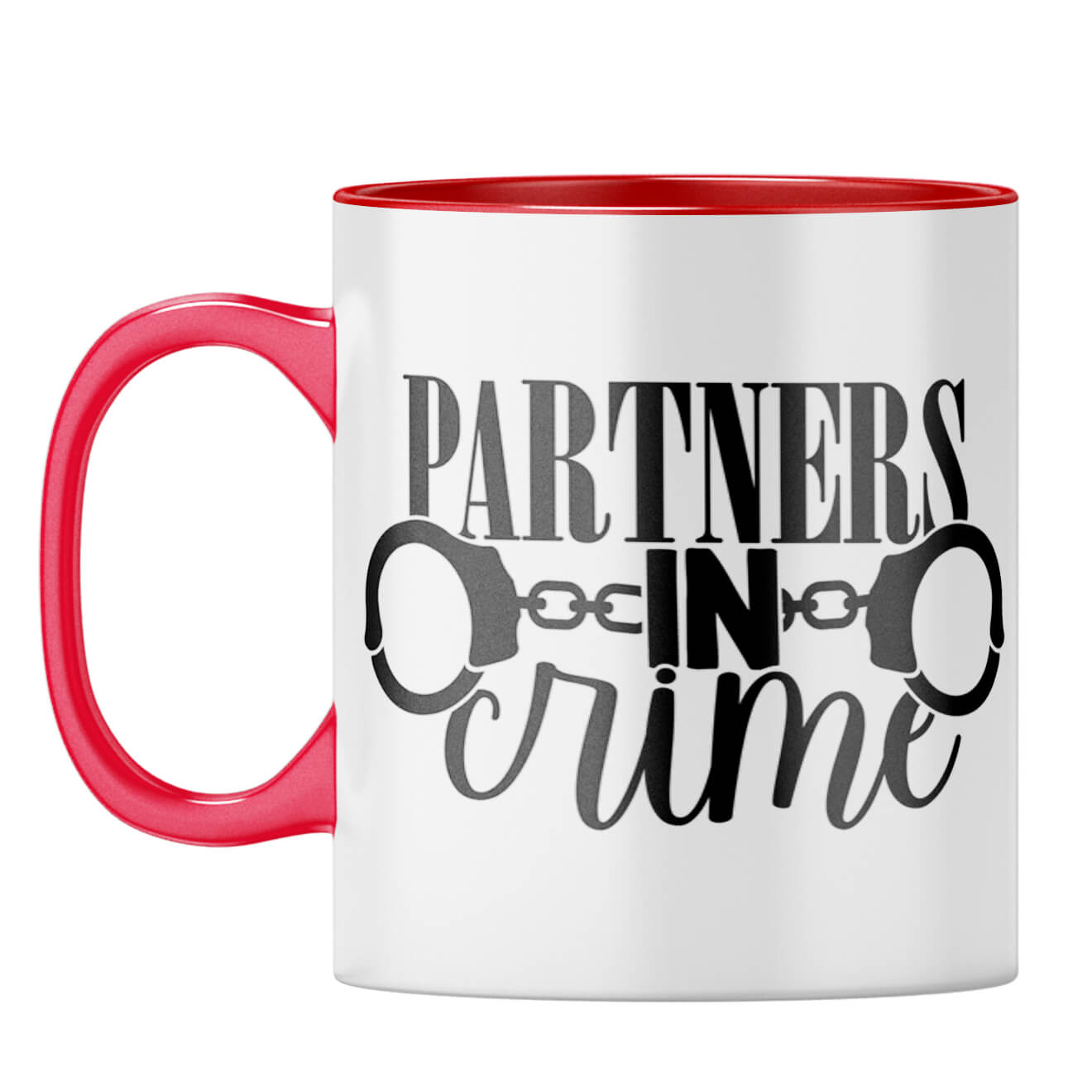 Partners In Crime Coffee Mug Red