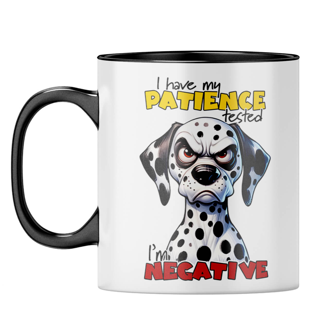 Patience Test is Negative Coffee Mug Black