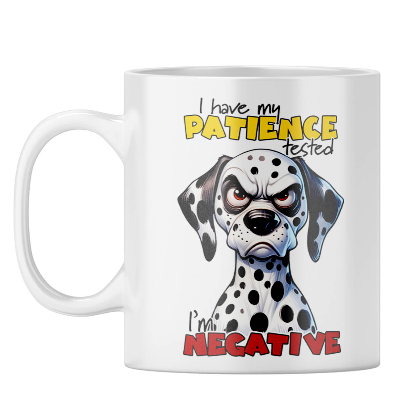 Patience Test is Negative Coffee Mug White