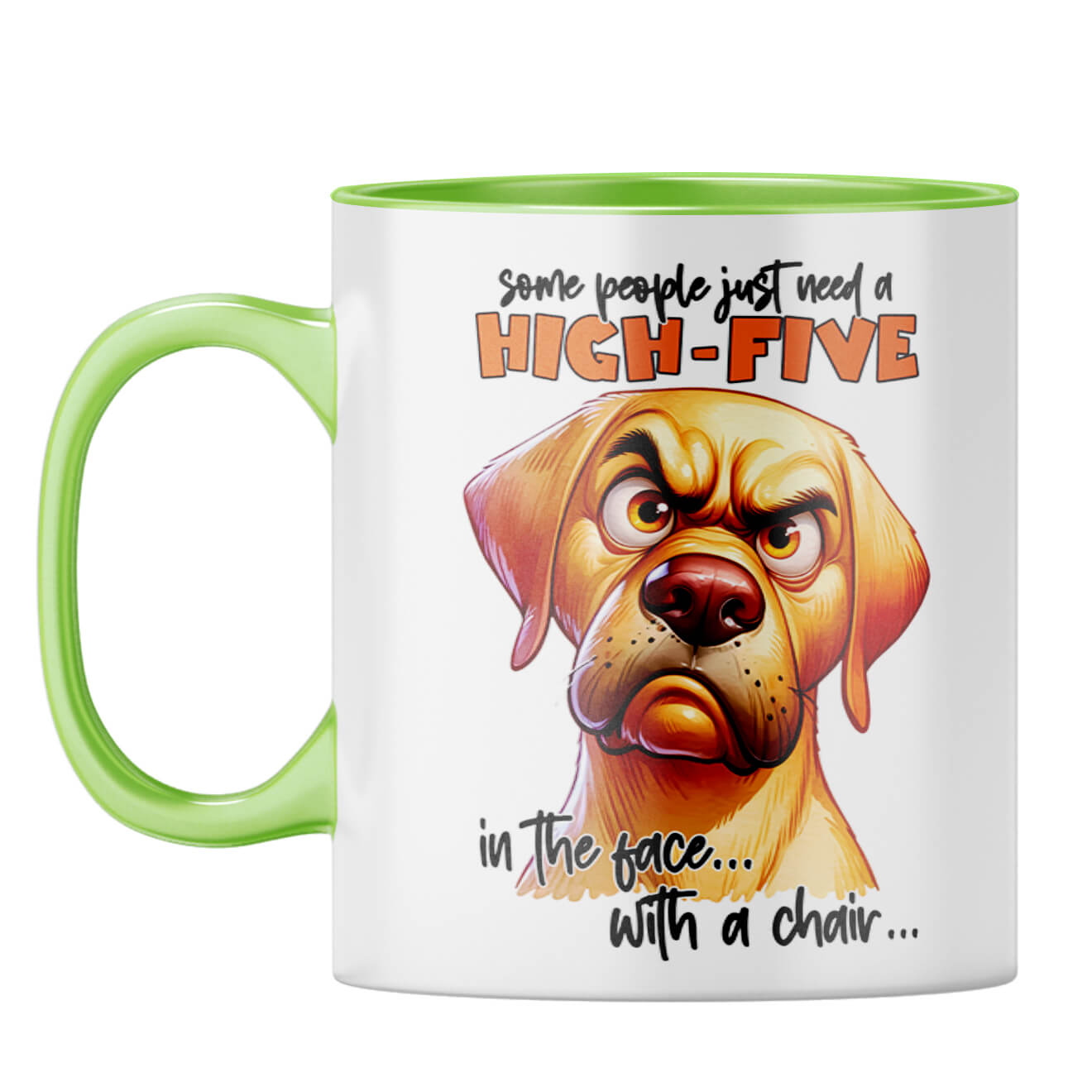 People Need High Five Coffee Mug Light Green