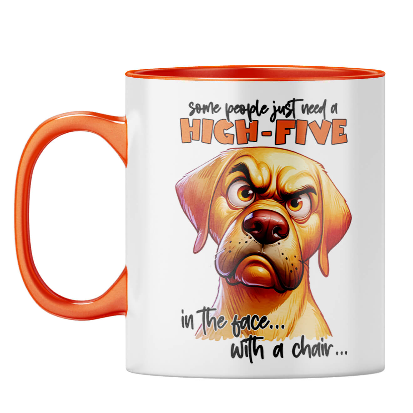 People Need High Five Coffee Mug Orange