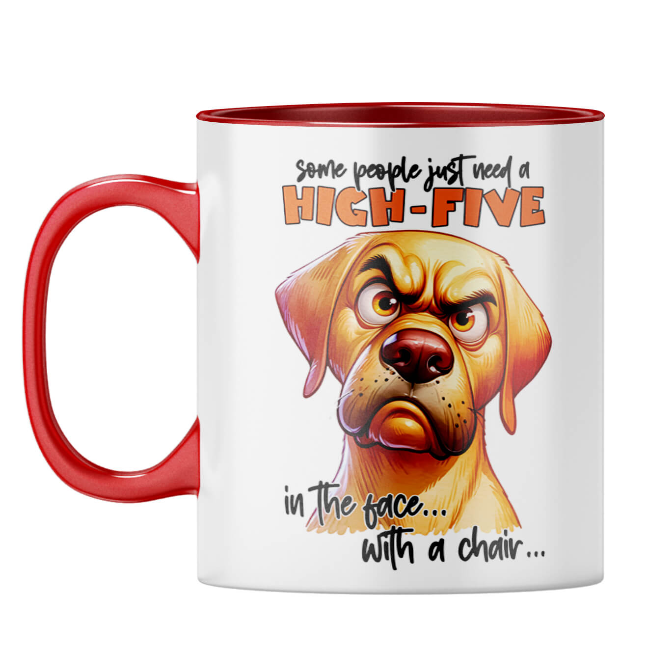 People Need High Five Coffee Mug Red