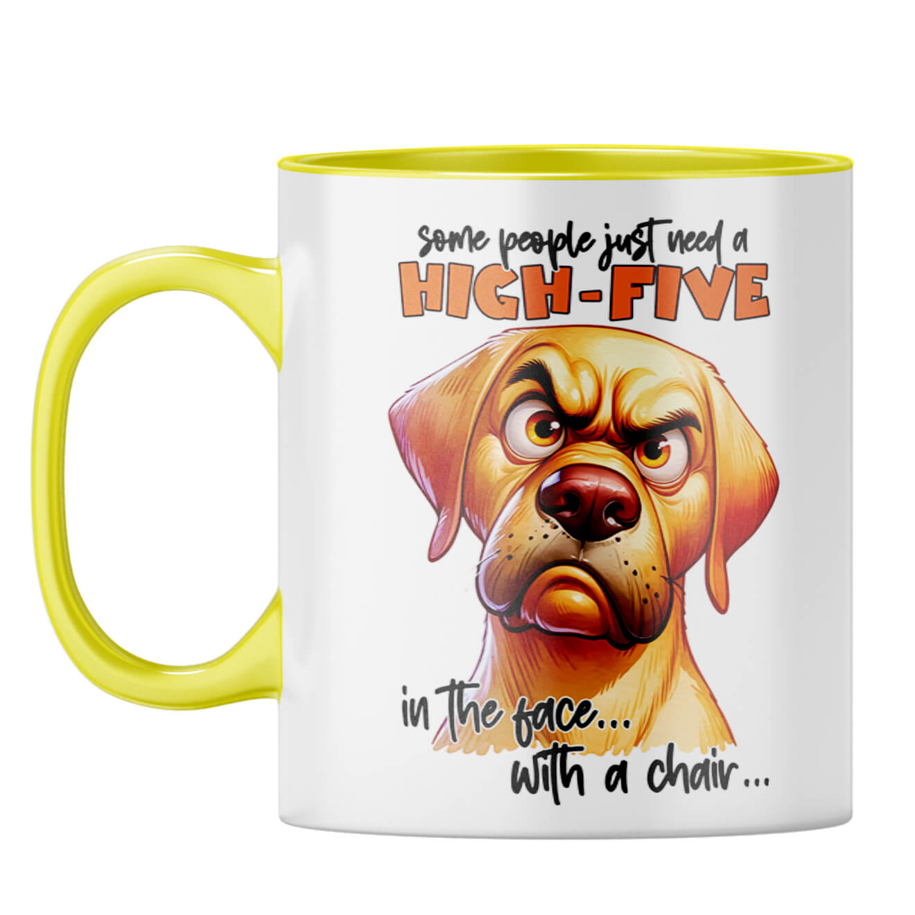 People Need High Five Coffee Mug Yellow
