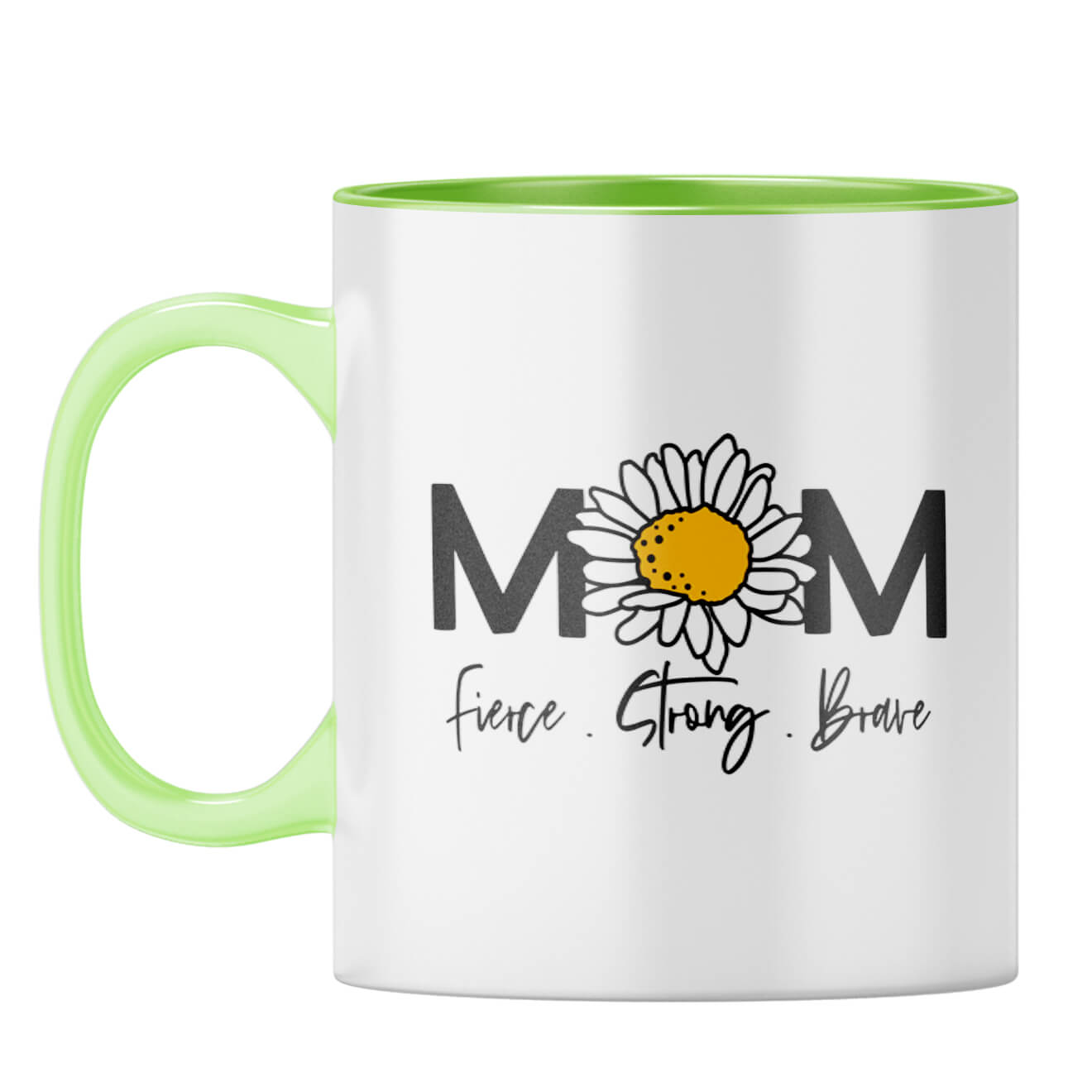 Personalized Gifts For Mom Coffee Mug Light Green